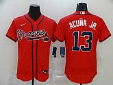 Braves 13 Ronald Acuna Jr. Red 2020 Nike Flexbase Jersey,baseball caps,new era cap wholesale,wholesale hats